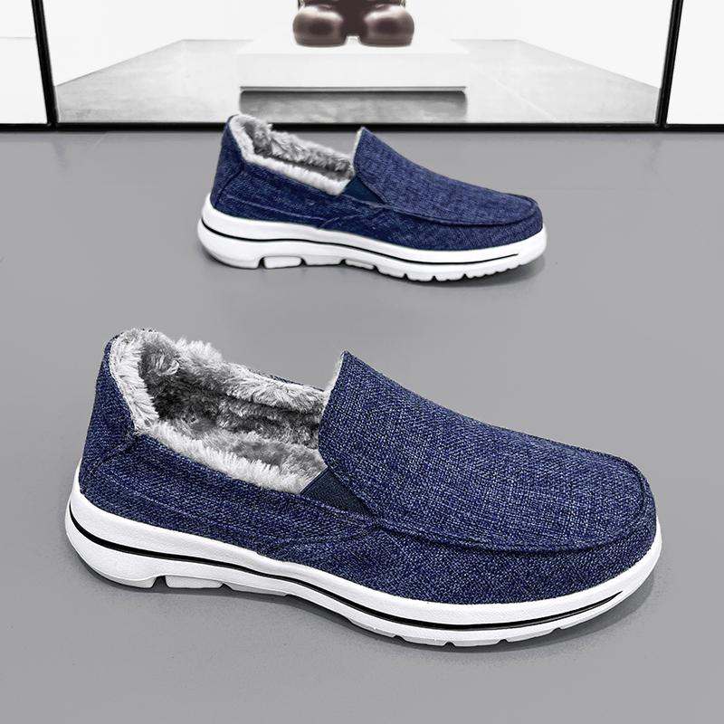 Pantofi Pânză Bărbați la Modă Bleumarin Negru Pantofi Barcă Pantofi Tip Dude Pantofi Deck Loafer Outdoor Casual Pantofi Plați Mărimi Mari 39-50