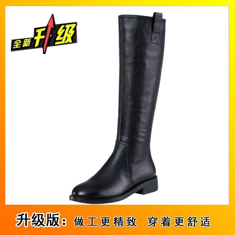 Boots Women's Autumn New Women's Leather Boots 2025 Fashion Versatile Knee Boots Skinny High Waist Knight Boots Single Boots