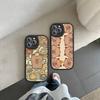 Cartoon Capybara Leather Phone Case For IPhone 16 16e 15 14 13 12 11 Pro Max Plus Mini Cover