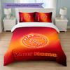 Set Biancheria da Letto Personalizzato Ajax Amsterdam con Nome Testo 1 Copripiumino+2 Federe Logo Calcio Regalo Personalizzato per Occasioni Speciali Decorazione Camera da Letto
