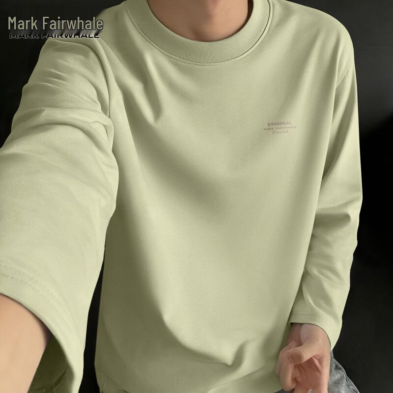 Mark Fairwhale Men's Pure Cotton Long Sleeve Crew Neck T-Shirt