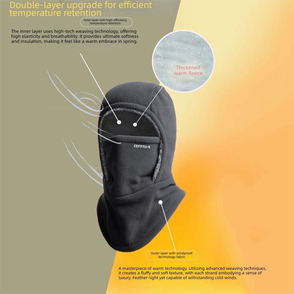 Windproof Balaclava Ski Mask Coldproof Neck Warmer Beanies Full Face Balaclava  Winter Sports