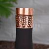 1 Litre Hammered Copper Water Bottle Leak Proof BPA Free Water Bottle Office Bottle Hammered Copper Bottle Black Color)