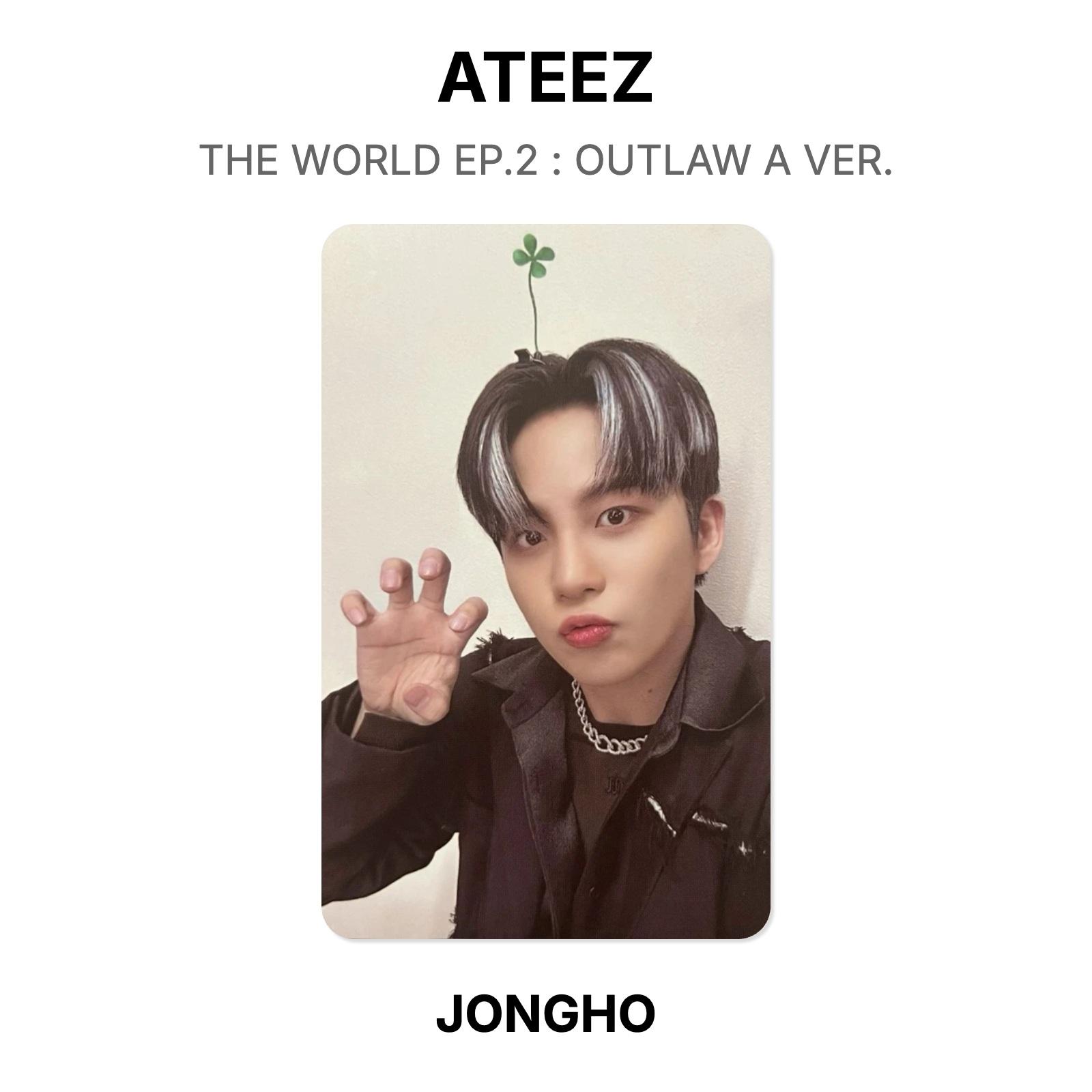 ATEEZ THE WORLD EP.2 : OUTLAW A VER. Official Photocard JONGHO