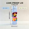 1PC Dog Wearing Color Knit Scarf Print 750ml Color Plastic Sports Water Bottle Leakproof Flip Straw Lid Suitable for Sports Office Home Use
