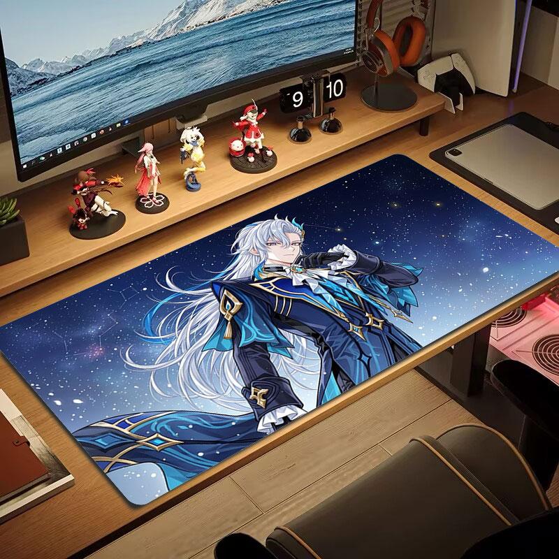 Beach Warrior Drink Large Size Mouse Pad Large Gaming Table Cushion Nonslip Laptop Tablet Big Mousepad Xxl Mat Mini Pc Playmat With Lock Edge