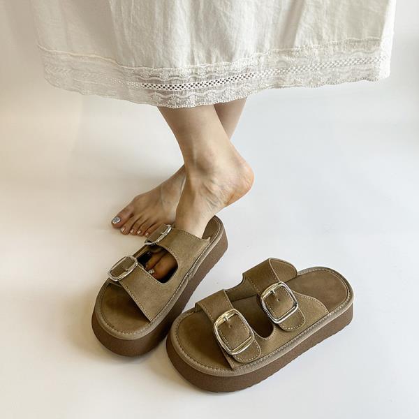 

Модные лоферы Женские 2025 Домашние тапочки Платформа Pantofle Новые летние шлепанцы Женская обувь Женские тапочки Уличные шлепанцы Лоферы 35