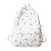 Cute Tulip And Floral Pattern Student Leisure Backpack For School And Daily Use