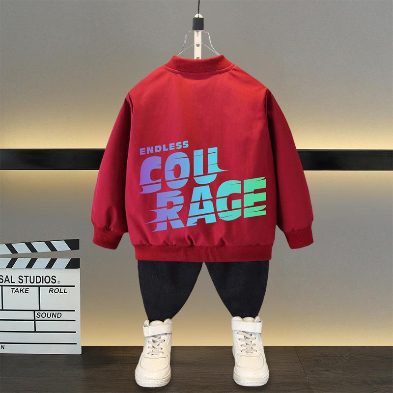 Spring Autumn Baby Boys and Girls Jacket Fashion Cartoon Bear Pattern Kids Windbreaker Coats For Children Outerwear Clothing 2-12Year