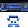 Aluminum Center Console AC CD Button Sticker Trim For Honda CR-V CRV 2017-2022