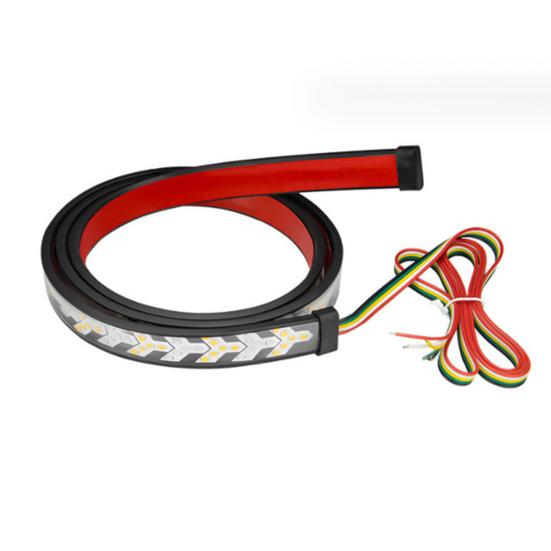 Kamyonlar ve Treylerler İçin Ok Sinyalli, Frenli, Sinyalli, Sıralı Sarı Kırmızı Işıklı Esnek Su Geçirmez Bagaj Kapağı LED Stop Lambası Barı