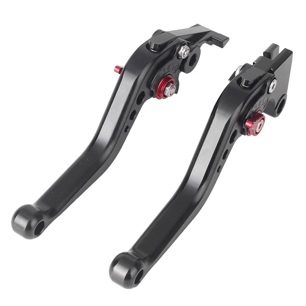 AL-mart Motorcycle Short Style Brake Levers Clutch Levers Levers Set 6 Levels Adjustable for Kawasaki Z125 Pro 2016-2021, Z250SL 2016-2017