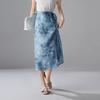 SOFSIL Floral Silk Blend High-Waist Mid-Length Skirt
