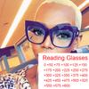 Large Anti Blue Ray Reading Glasses for Women Men Thick Oversized Square Presbyopic Eyeglasses Diopters 0 To +6 0