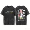 Unisex Vintage Washed Crew Neck Short Sleeve T-shirt Printed with Nakano Nino Anime Graphic from The Quintessential Quintuplets T-shirt