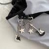 Handmade Love Keychain Sweet Romantic Pentagram Star Guitar Pendant Keychain Gift to his girlfriend Y2k Handbag Charm