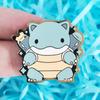 Strong Tortoise Elf Enamel Pin Kawaii Cute Cuckold Marine Animal Golden Medal Brooch Video Game Fans Badge Gifts
