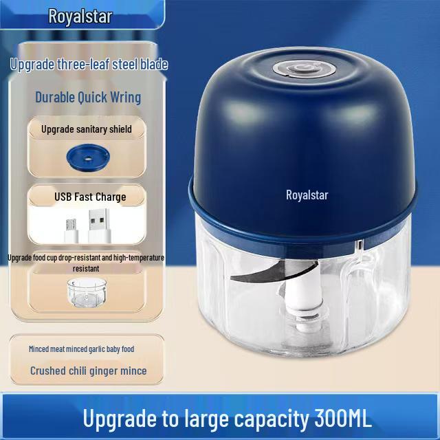 Электрическая чеснокодавилка и измельчитель Rongsida - Бытовая мясорубка и измельчитель чили