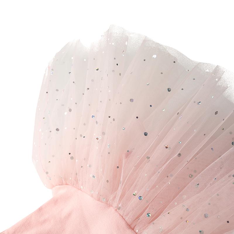 Süßes Kinder Ballett Kostüm Mädchen Kinder Ballett Rock Tanzkostüm mit Pailletten Kleid