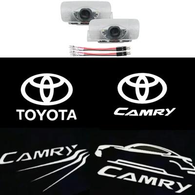 2 Pcs. LED Car Door Projector Lights for Camry 40 55 50 70 2007 2008 2009 2010 2011 2012 2013 2014 2015 2018Accessories
