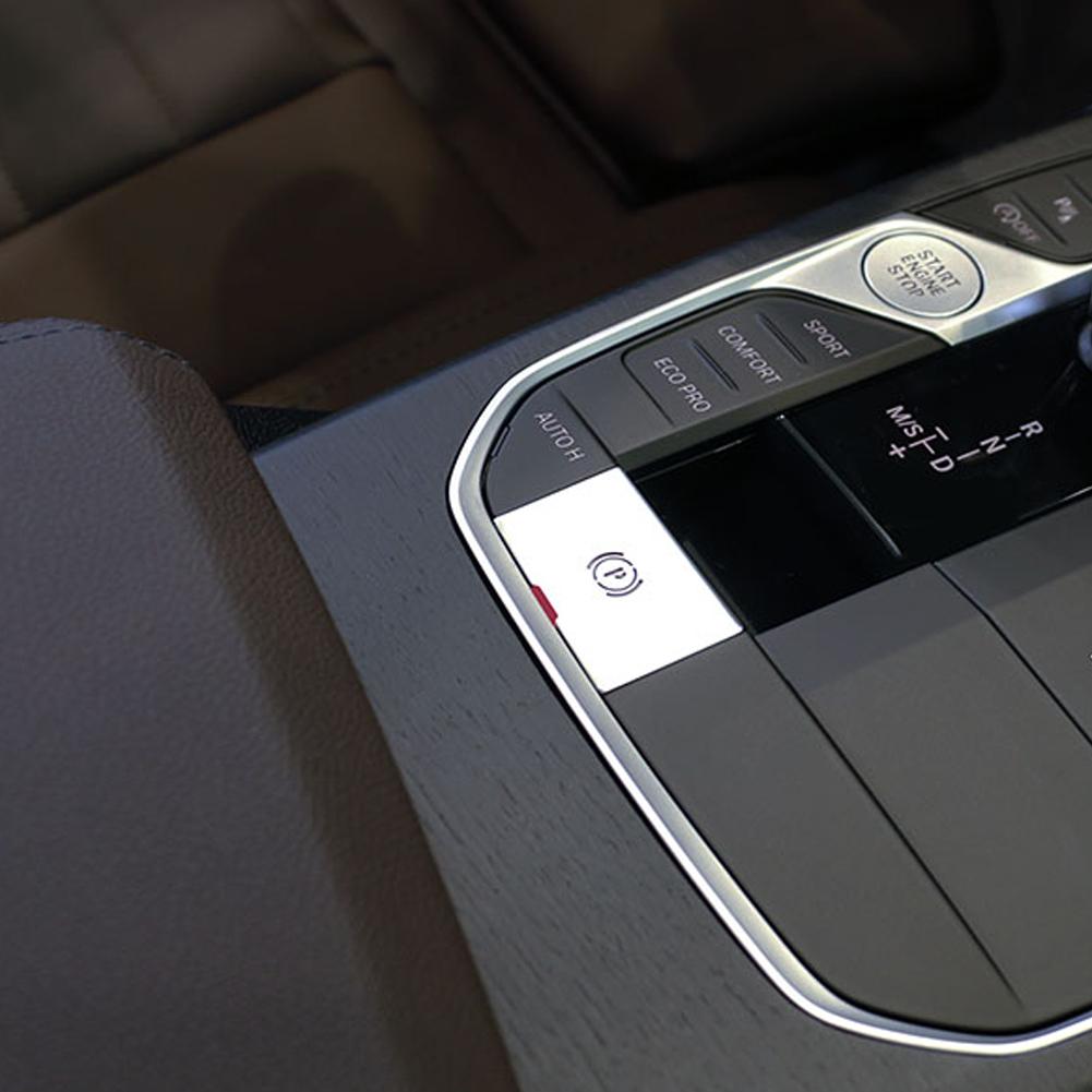 Aluminum Alloy Car Electronic Handbrake Parking P Buttons Sequins Stickers Fit For BMW 3 X3 X5 X6 X7 Series G20 G01 G05 G06