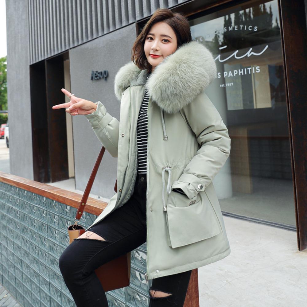Winter New Trendy Down Cotton-padded Clothes Women's Clothing Waist Slim Fit Warm Student Cotton-padded Jacket