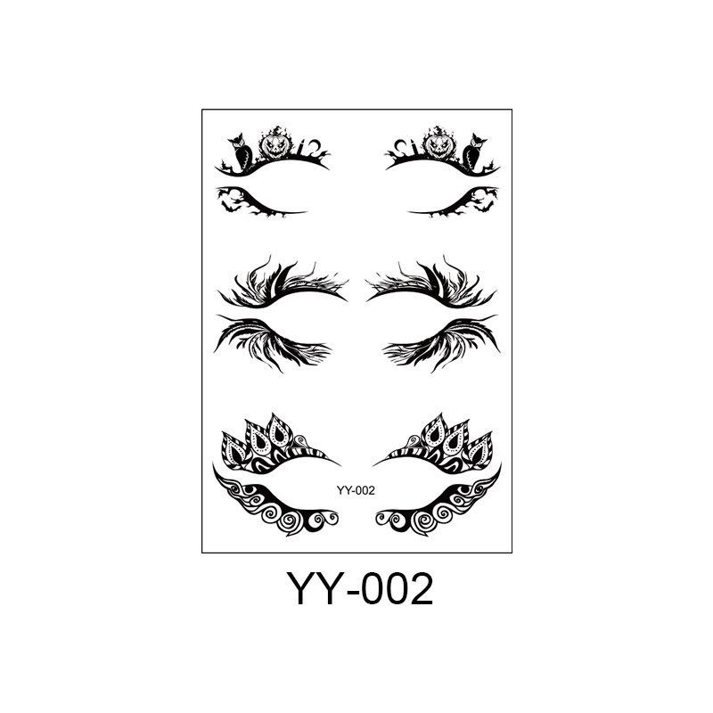 Waterproof Disposable Eyeshadow & Eyelash Tattoo Stickers - Sweatproof, Easy to Clean