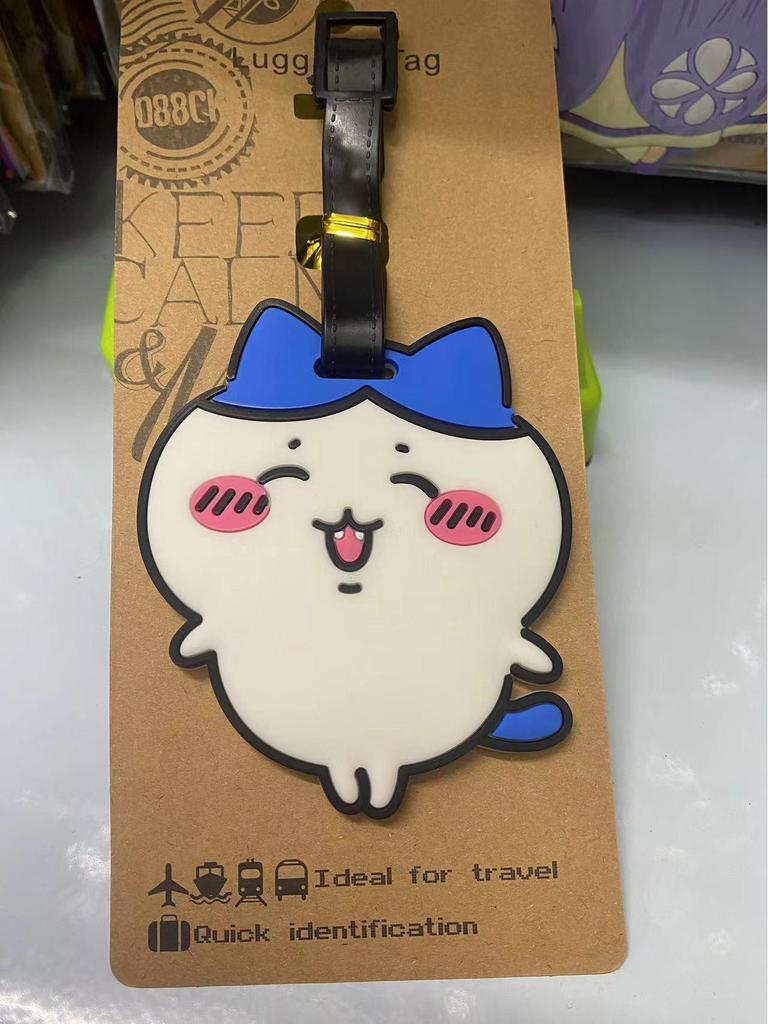 Chiikawa Cute Bear & Hachi Usagi Luggage Tag PVC Pendant