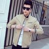 Men's Spring and Fall Stand-up Collar Casual Jacket Long-sleeved Windproof Jacket