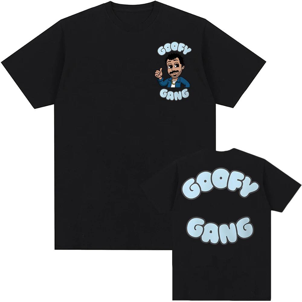 

Футболка Goofy Gang Футболки с графическим принтом Morgan Jay Хлопок Лето Унисекс Уличная одежда Короткий рукав Круглый вырез Мужская футболка Мужские футболки XXL