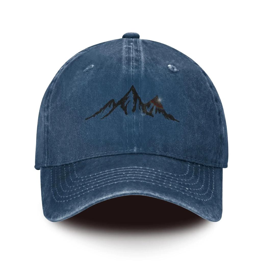Berg Baseballkappen Weich Herren Baumwolle Ballcap Minimalistischer Stil Outdoor Sport Täglich Damen Kappe