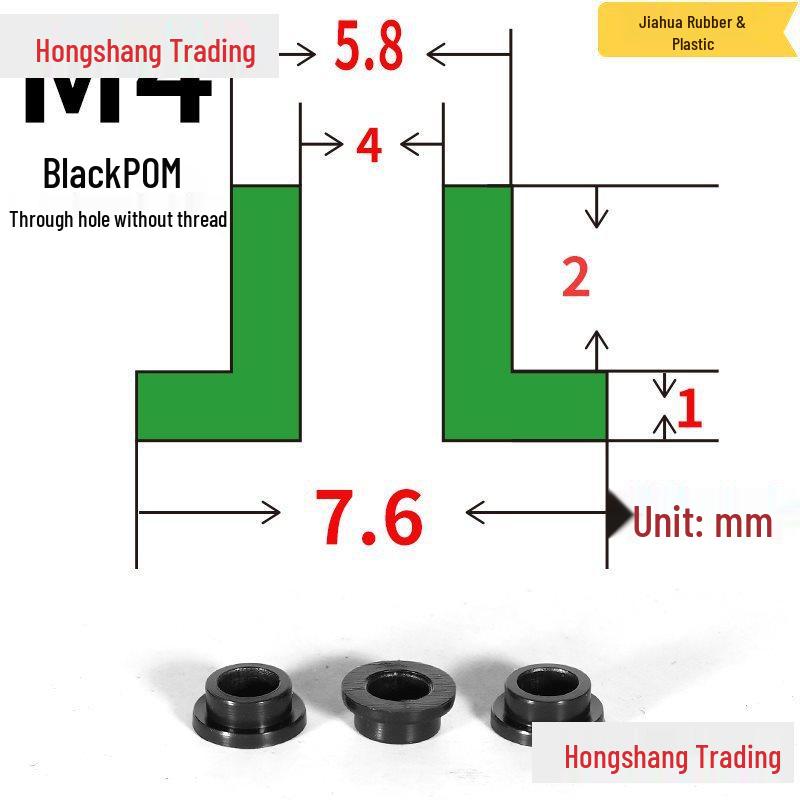 Step T-Shaped Nylon Insulating Bushing Washer, M3-M35 Thread Protection Spacer
