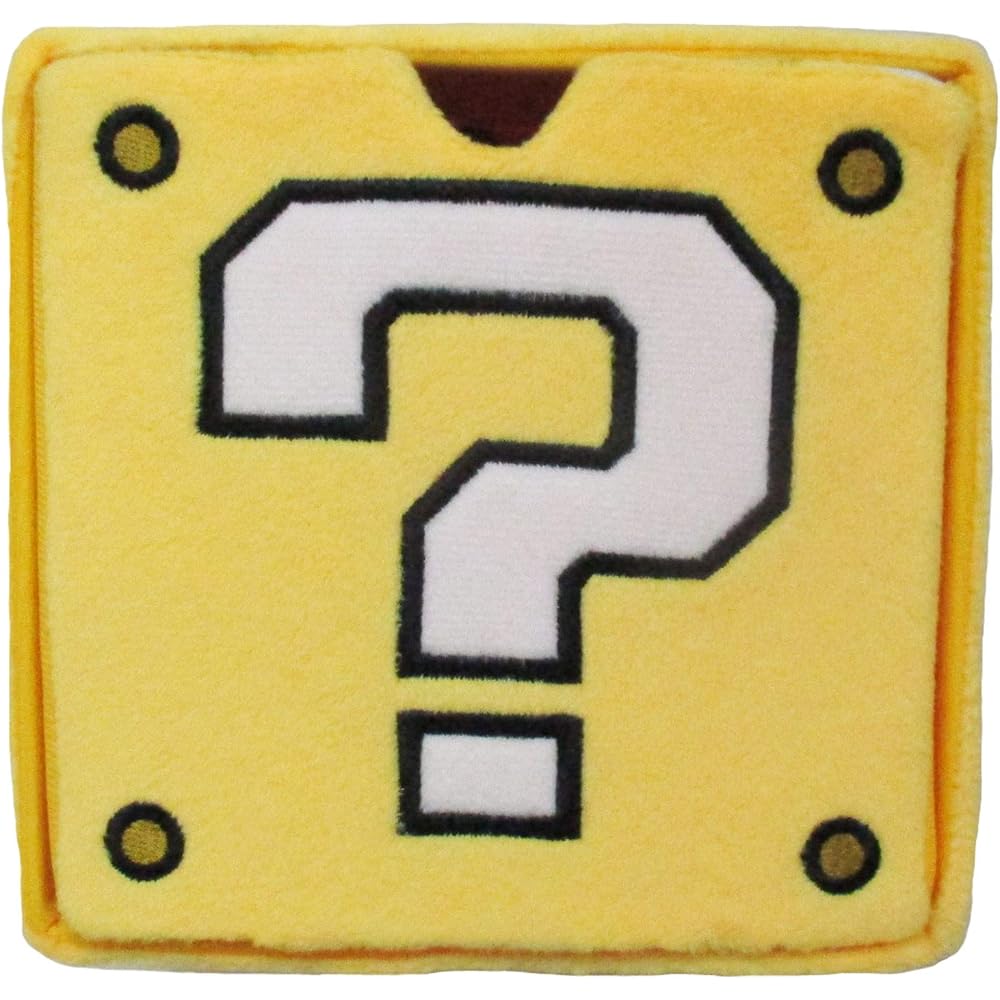 

Sanei Boeki Super Mario Plush Toy Chest Question Mark Block 14x14x14cm