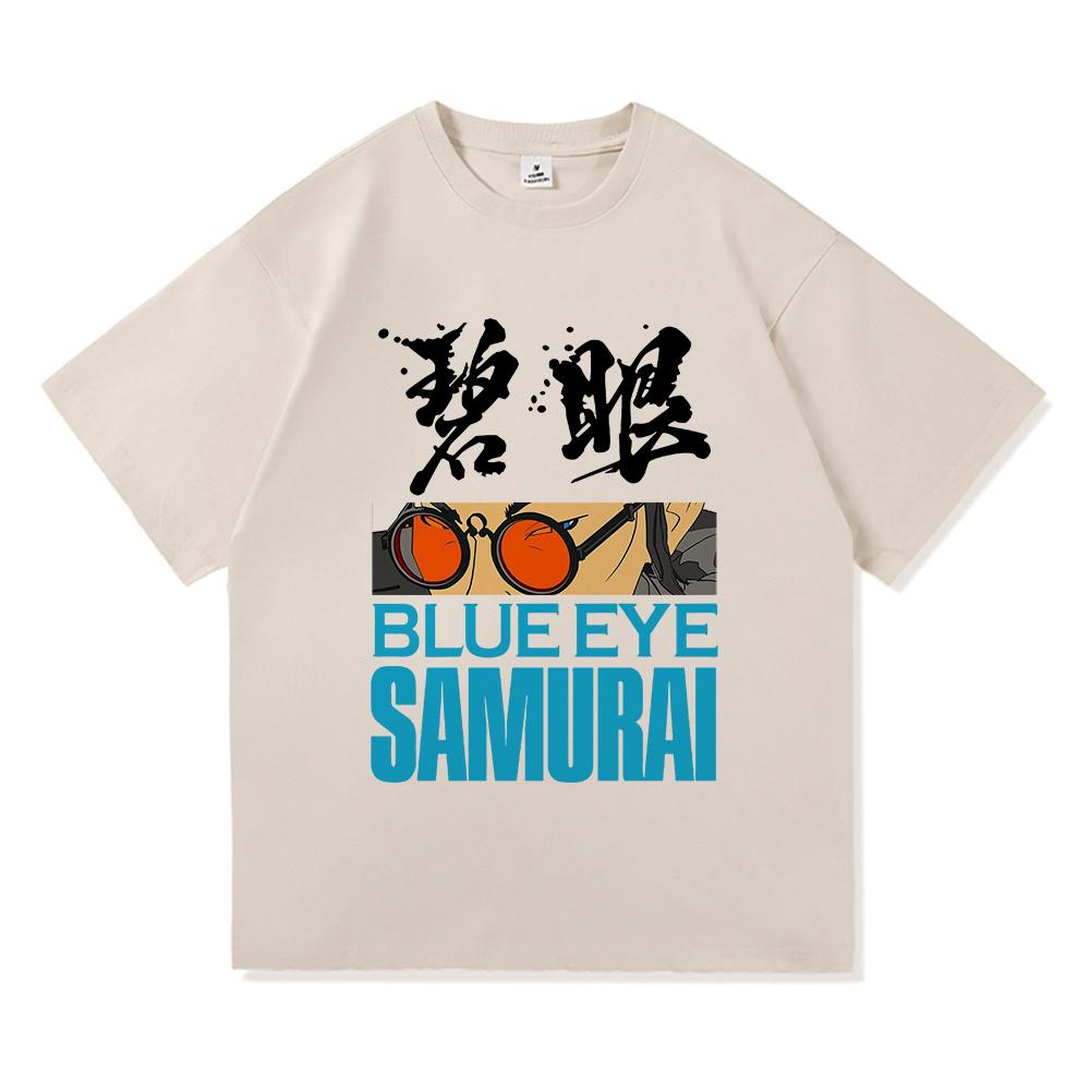 Blue Eye Samurai 2 T Shirts Fashion Men Harajuku Aesthetic Anime Mizu Tshirt Unisex High Quality Casual Cotton Tee Shirt Clothes