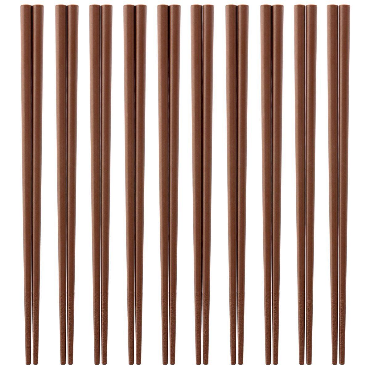 

Сделано в Эко Набор из 10 Сделано из SPS Можно мыть в посудомоечной машине и для хранения х 3 мм Квадратные палочки для еды из смолы SPS Япония, Палочки для еды коммерческого класса, (Темно коричневый), Смола,