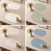 Solid Color Leather Placemat Heat High Temperature Resistance Household Dining Table Insulation Pad Waterproof Anti Slip Mat