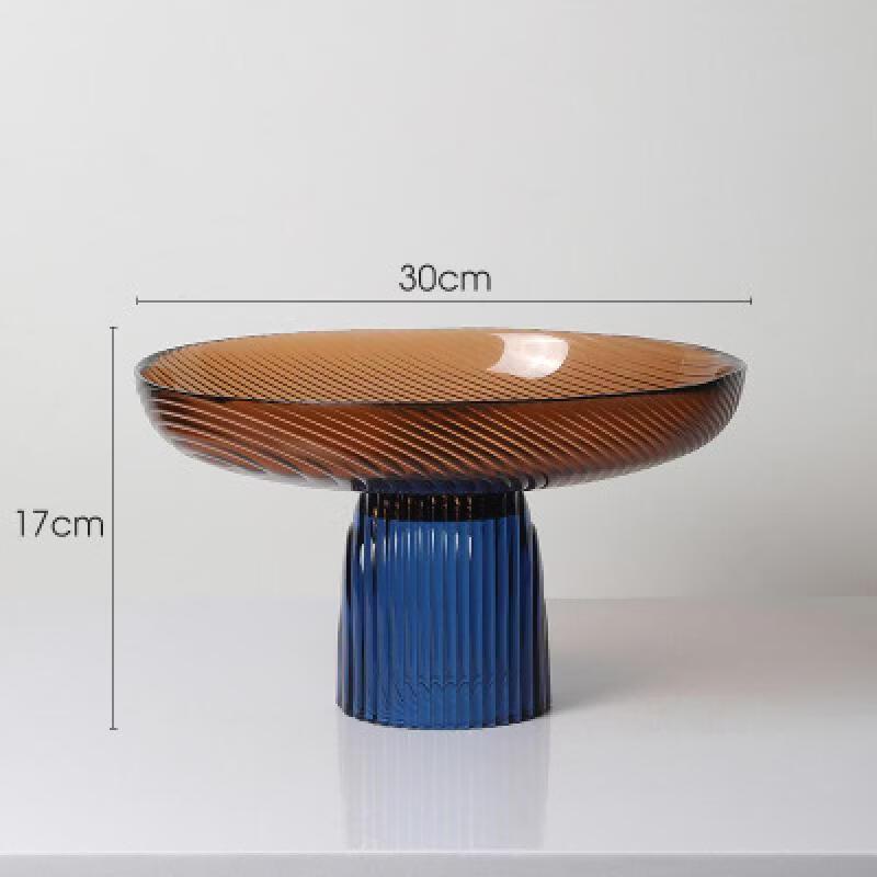 Light Luxury French Minimalist Glass Dessert Stand