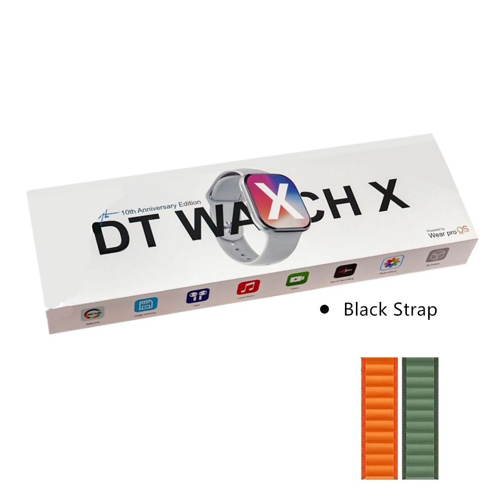 

DT Watch X Смарт-годинник 4 ГБ ПЗП GPS NFC AMOLED Дисплей Bluetooth Дзвінки Музичний плеєр Сумісний з Android та iOS Нова Серія 10