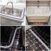 1pc 1m/2mX3cm Material Self Adhesive Water Stopper Self-Adhesive Backing Waterproof Seal Water Retaining Strip Foldable Design