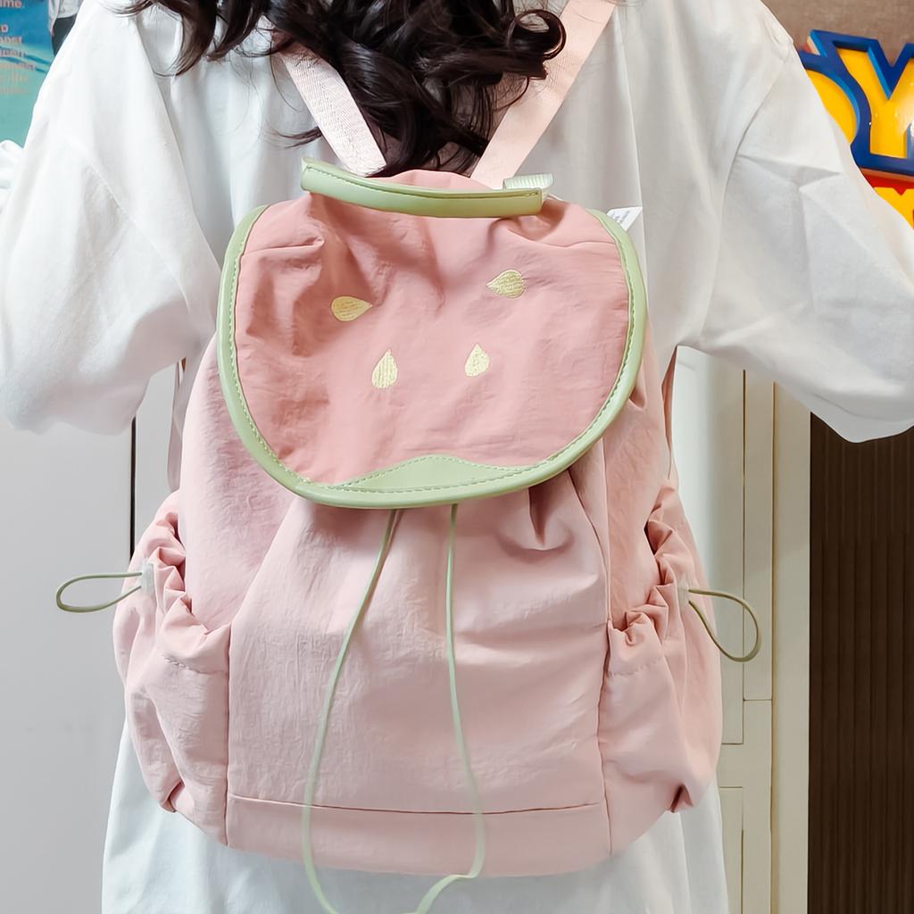 New Spring and Summer Short Trip Small Backpack Simple and Cute Versatile Commuting School Bag College Style Backpack