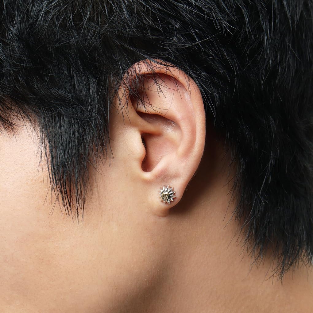 [Shinjuku Gin no Kura] Eagle Stud Earrings (Single Earring) Native American Eagle Sun Earrings Sterling Silver 925 Silver Stud Eagle Bird Small