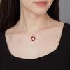 Swarovski Hello Kitty Obst Erdbeere Halskette Damen Halskette Mehrfarbig 5374364
