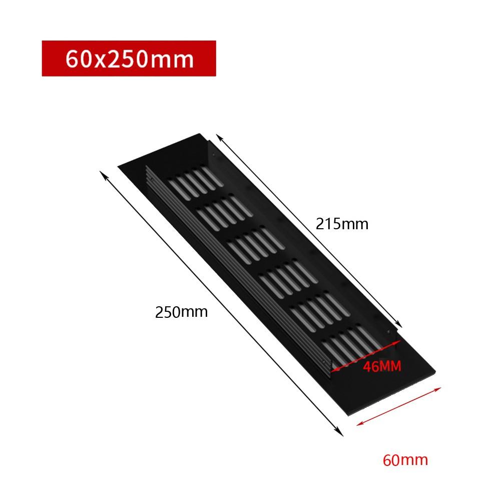 60mm Ventilation Grille Air Vent Grille Aluminum Alloy Black