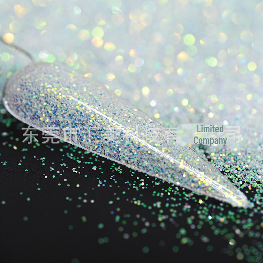 

Транскордонна пудра для нігтів Fine Flash Diamond Sea Salt Powder 50g - Фантастичний блискучий ефект потоку Quicksand. 50g per bag