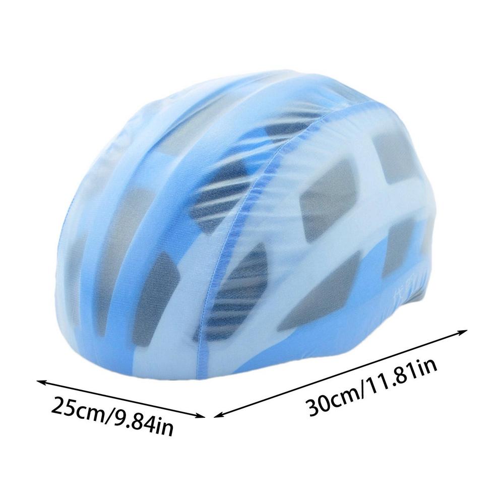 Bicycle Helmet Waterproof Cover With Reflective Strip Portable MTB Helmet Cover Mountain Road Bicycle Helmets Dustproof Covers