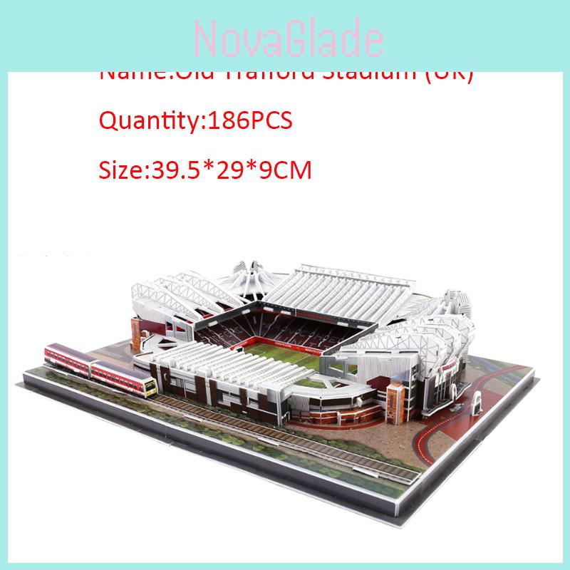 Football Club 3d Stadium Model Jigsaw Puzzle Exquisite Old Trafford Stadium Design