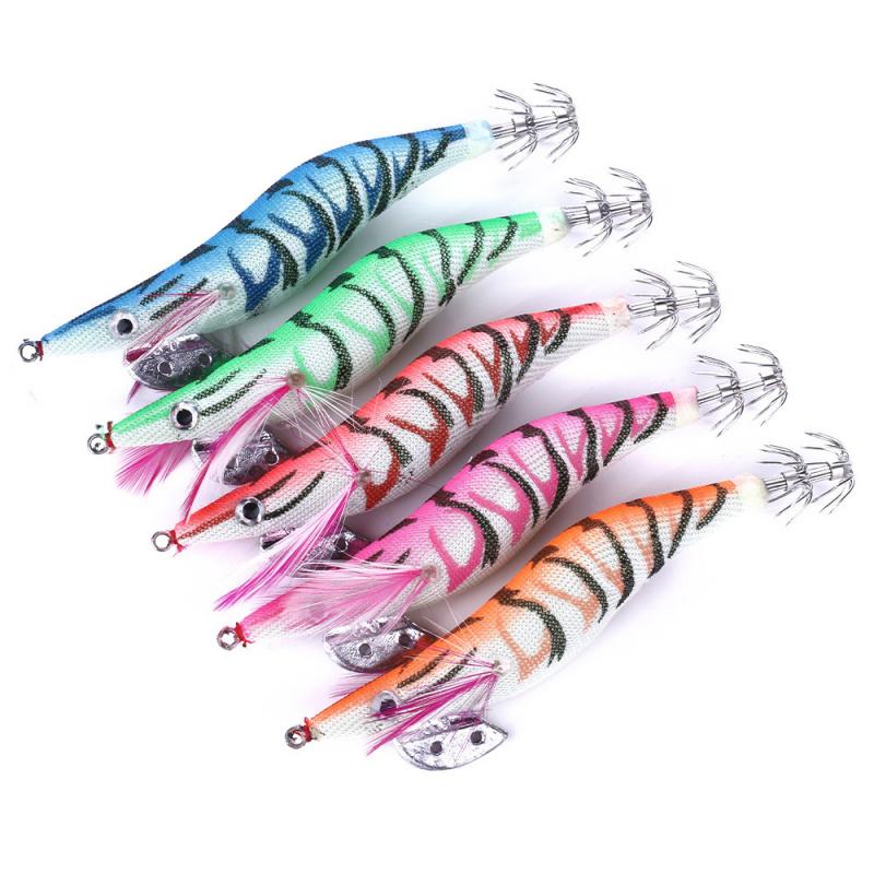Luminous Wood Shrimp Lure11CM13.5GLong-range sea fishing squid hook, artificial bait, specialized fishing gear for bass