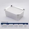 Yunduo Stainless Steel Rectangular Deep Basin and Colander Set