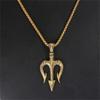 Gift Fashion Charm Chain Vintage Retro Rock Hip Hop Necklace Neptune Trident Pendant Choker