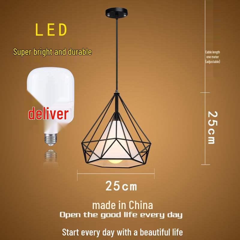 Influencer Friseursalon Retro-Kronleuchter mit Diamant-Dekoration für Friseursalon oder Milchteeladen